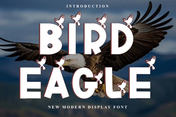 Bird Eagle Font: Festive Typography for Holiday Crafts