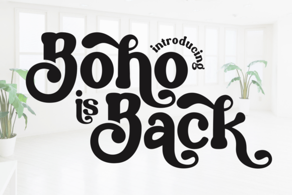 Boho is Back: A Retro-Style Display Font for Bold Visuals