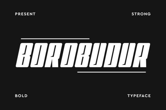 Borobudur Font: Bold Display Typography for Web Design