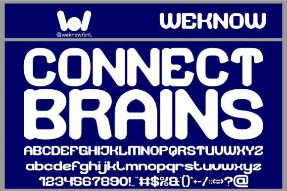 Connect Brains: A Versatile Font for Creative Makers