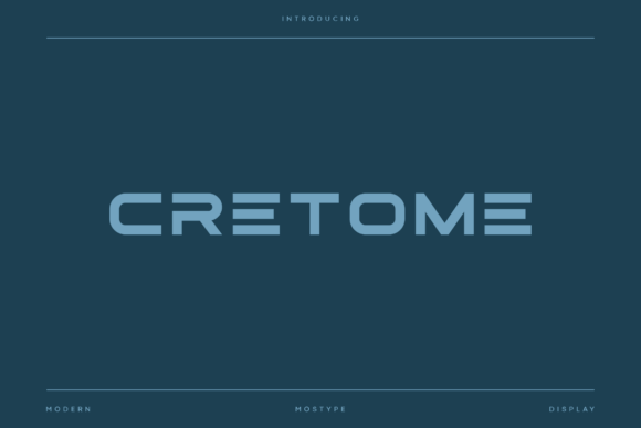 Cretome Font: Modern Display Typography for Web Design