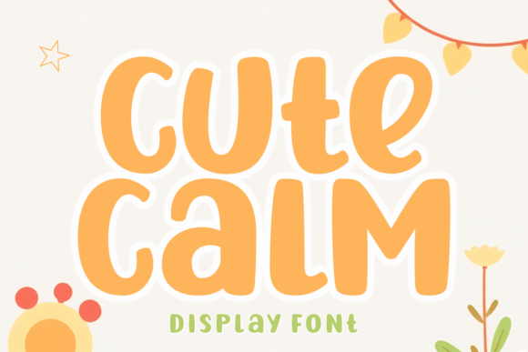 Cute Calm: A Whimsical Display Font for Web Design
