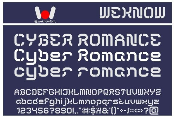 Cyber Romance: A Futuristic Typeface for Editorial Design