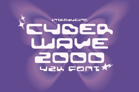Cyberwave 2000: A Bold Y2K-Inspired Typeface for Modern Web Design