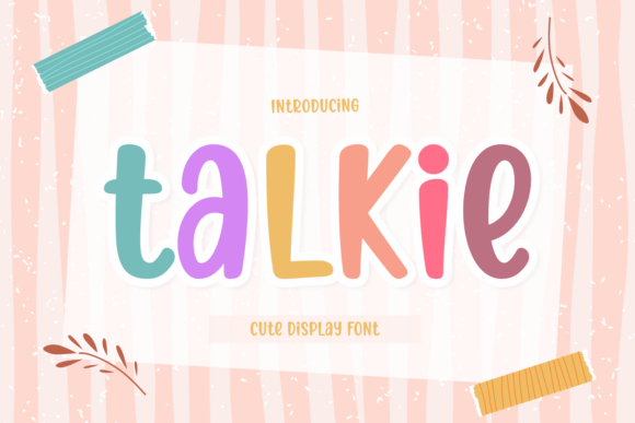 Discover Talkie: A Charming Display Font for Engaging Campaigns