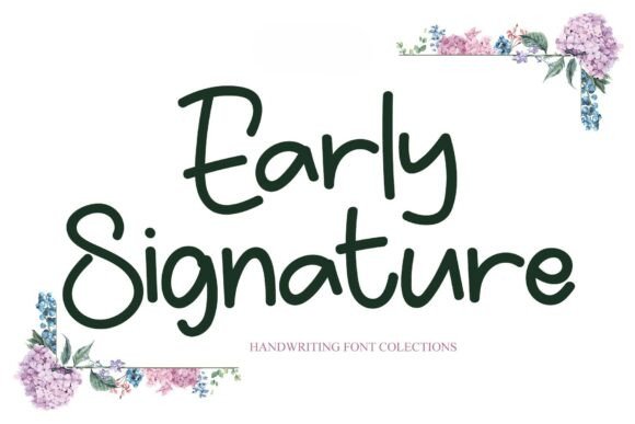 Early Signature Font: A Bold Display Typeface Review