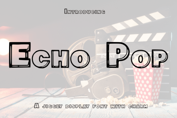 Echo Pop Font: A Retro Display Typeface for Campaigns