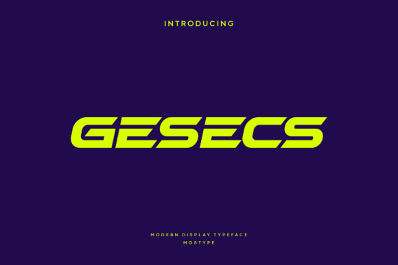 Enhance Your Brand with Gesecs: A Premium Display Font