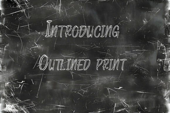 Enhance Your Brand with Outlined Print Font
