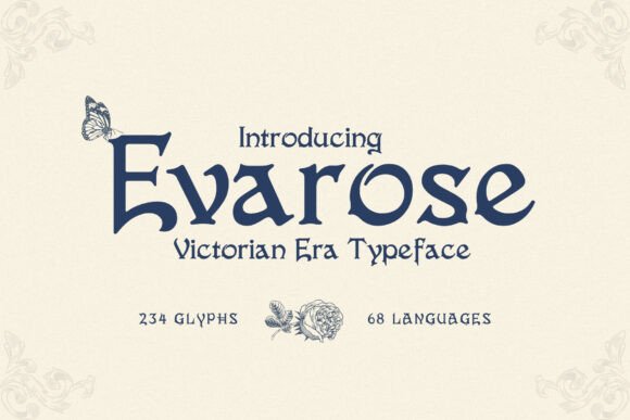 Evarose Font: Victorian Elegance for Modern Web Design