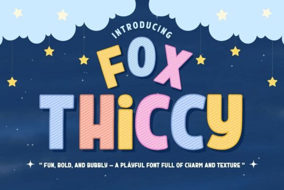 Fox Thiccy: A Playful Display Font for Modern Web Design