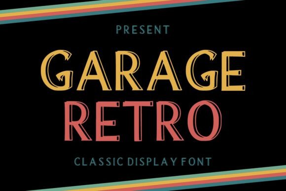 Garage Retro: A Bold Display Font for Business Branding