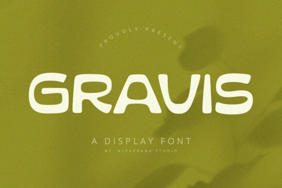 Gravis: A Modern and Playful Display Font for Web Design