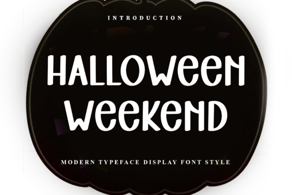 Halloween Weekend Font for Editorial Design