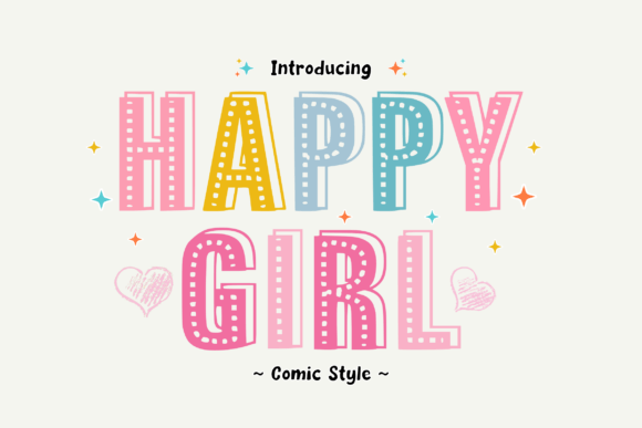 Happygirl Regular: A Playful Display Font for Joyful Branding