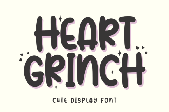Heart Grinch: A Playful Display Font for Engaging Campaigns