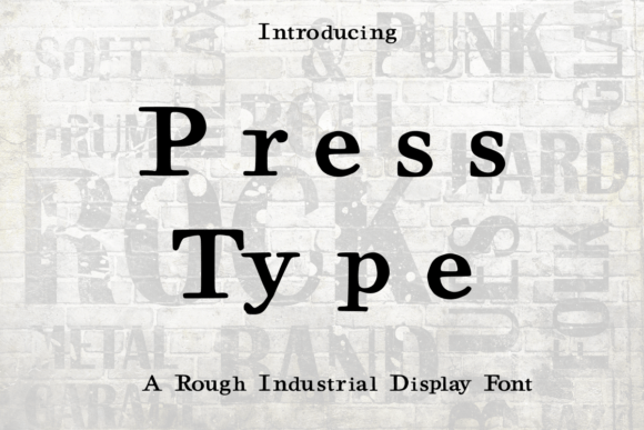 Press Type Font: Rugged Display Typography for Web