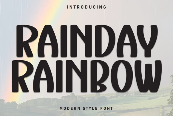 Rainday Rainbow Font: Cheerful Type for Makers