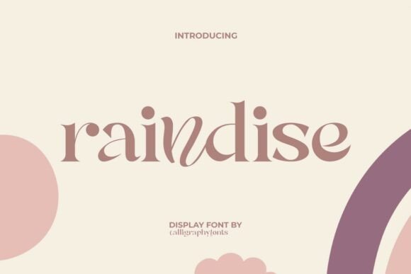 Raindise: An Elegant Display Font for Editorial Design