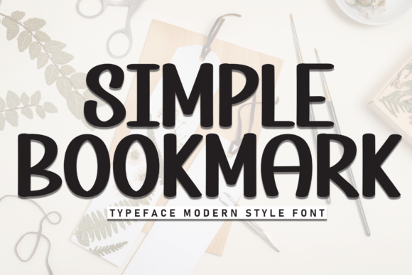 Simple Bookmark Font: A Display Typeface for Modern Branding