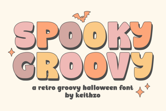 Spooky Groovy Font: Retro Branding for Small Business