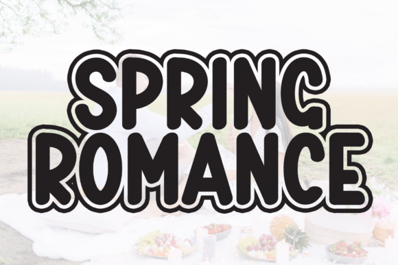 Spring Romance Font: A Soft Display Typeface for Editorial Design