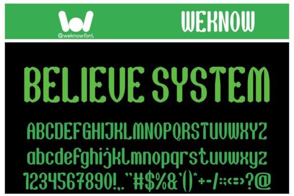 Transform Your Brand with Believe System Font