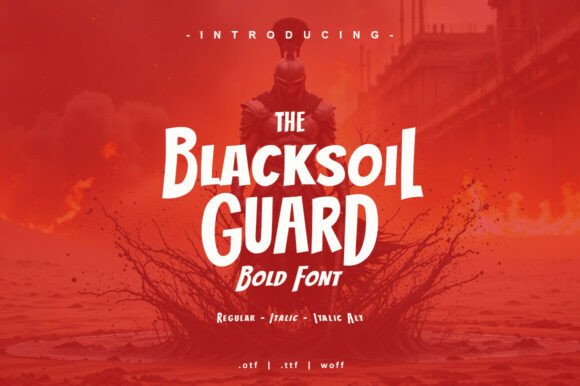 Transform Your Brand with Blacksoil Guard Font
