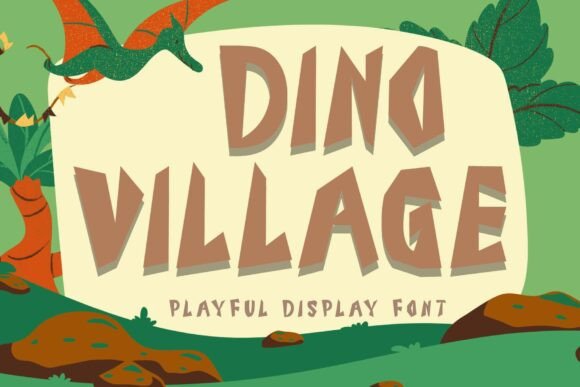 Transform Your Brand with Dino Village: A Playful Display Font