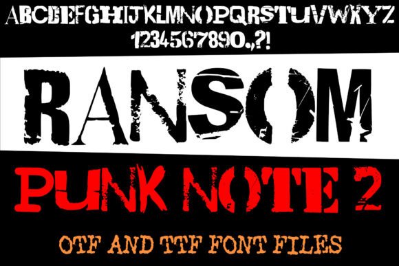 Transform Your Brand with Ransom Punk Note 2 Font