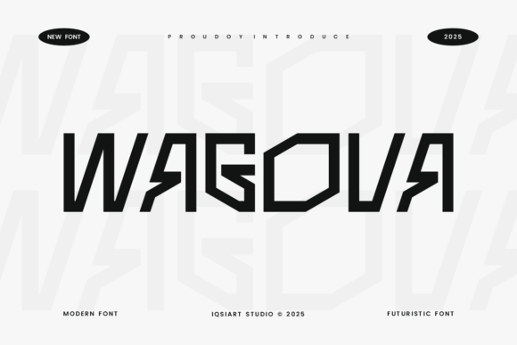 Wagova: The Futuristic Font for Bold Campaigns